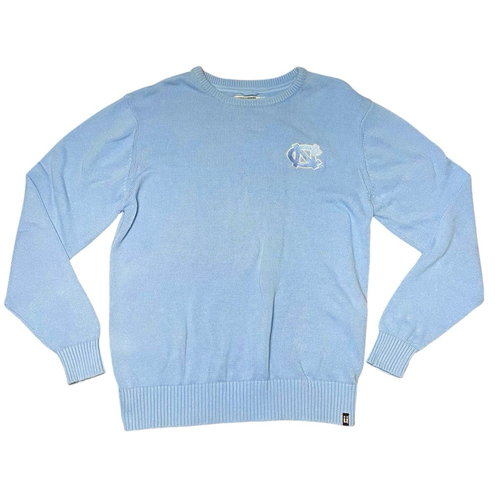 North Carolina Tar Heels UNC Bruzer Baby Blue Logo Sweater Size XL